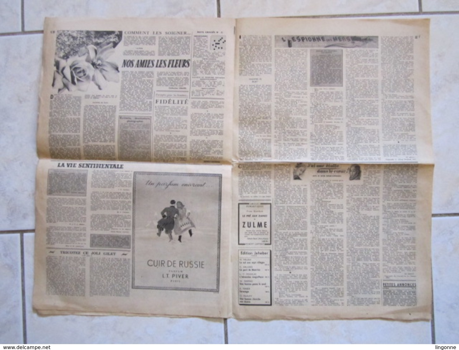 RARE LE JOURNAL De La FEMME Hebdomadaire Interdit Sous L'Occupation Directrice : Raymonde MACHARD 26 DECEMBRE 1947 - Autres & Non Classés