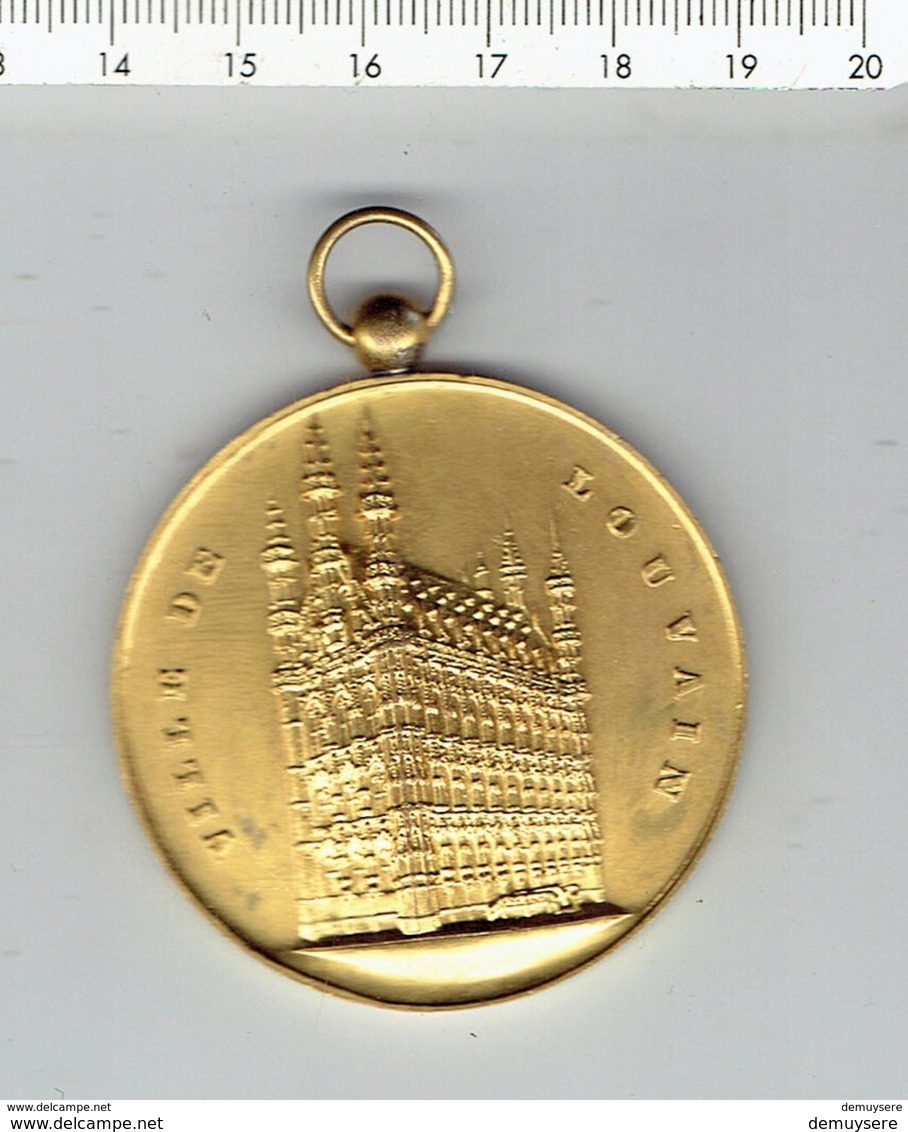 Medaille 045 - Ville De Louvain - Vanham Arthur 41 Jaar Muziekconservatorium 1935 - Gemeentepenningen