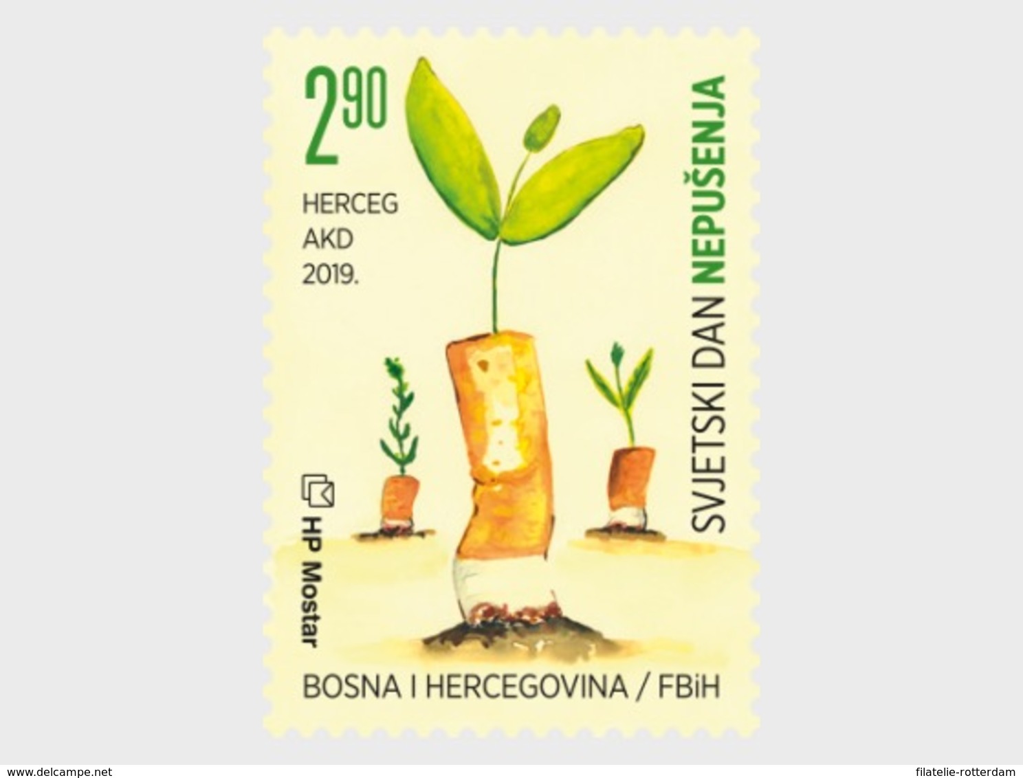 Bosnië / Bosnia - Postfris / MNH - Wereld Anti-Tabak Dag 2019 - Bosnië En Herzegovina