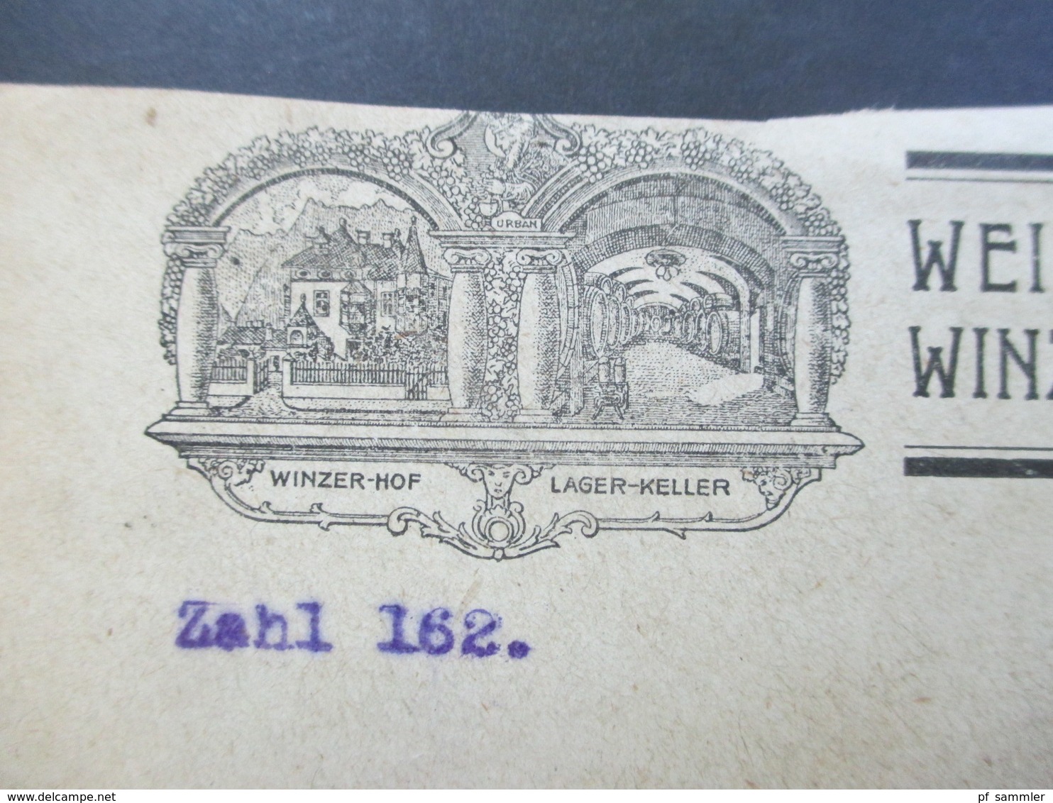 Österreich 1920 Wappenzeichnung Nr. 313 MeF Senkrechtes Paar Weinkellerei Josepf Schöpf Winzerhof Untermais Meran - Briefe U. Dokumente