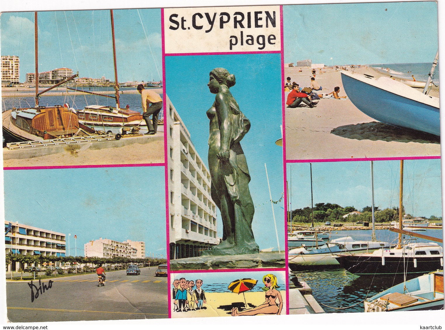 St. Cyprien Plage - Divers Aspects, La Statue 'La Méditerranée' - Saint Cyprien