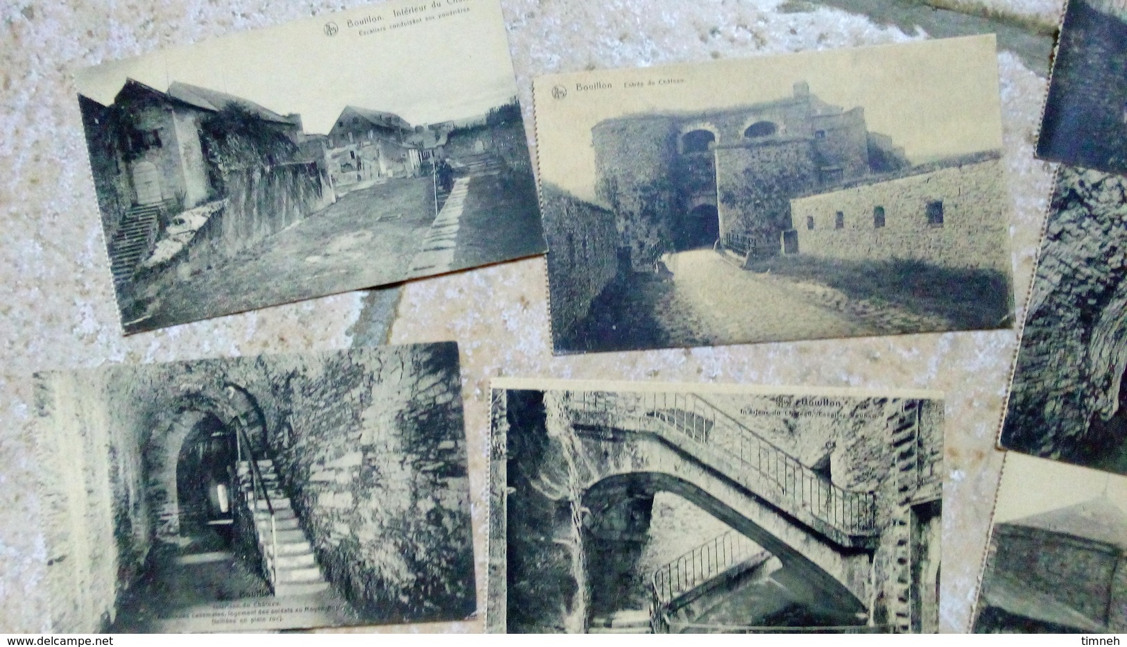 CPA. LOT 12 CARTES - CHATEAU DE BOUILLON SUR SEMOIS - NON écrite - BELGIQUE - THILL BRUXELLES - Collezioni E Lotti