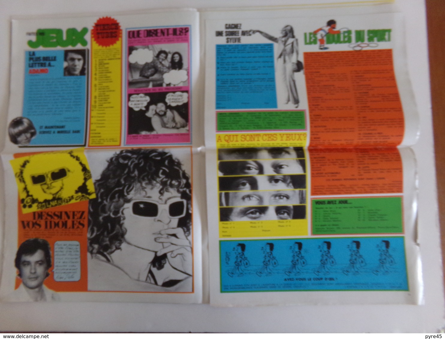 Revue " Poster magazine " n° 7, 1972, Polnareff, Deep Purple...
