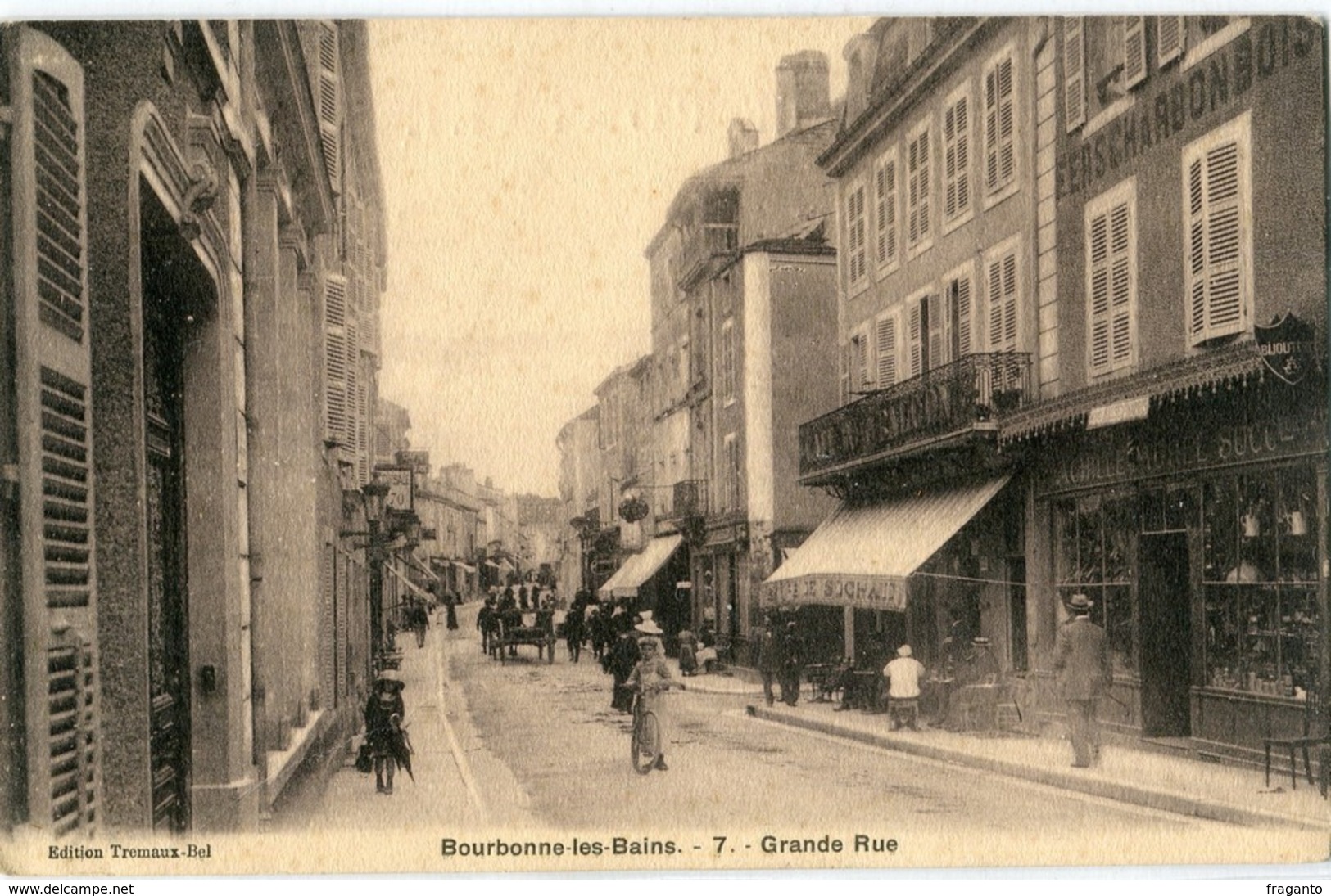 CPA 52 - BOURBONNE LES BAINS - GRANDE RUE - Bourbonne Les Bains