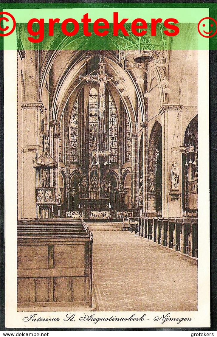 NIJMEGEN St. Augustinuskerk Interieur Ca 1925 - Nijmegen