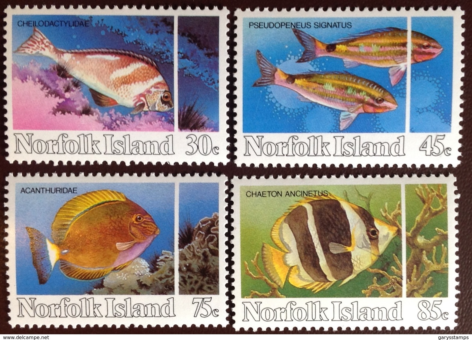 Norfolk Island 1984 Reef Fish MNH - Fishes