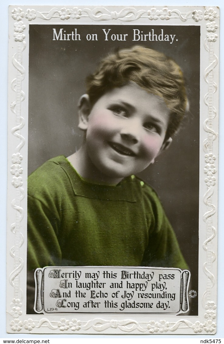 MIRTH ON YOUR BIRTHDAY : PRETTY BOY (EMBOSSED) - Birthday