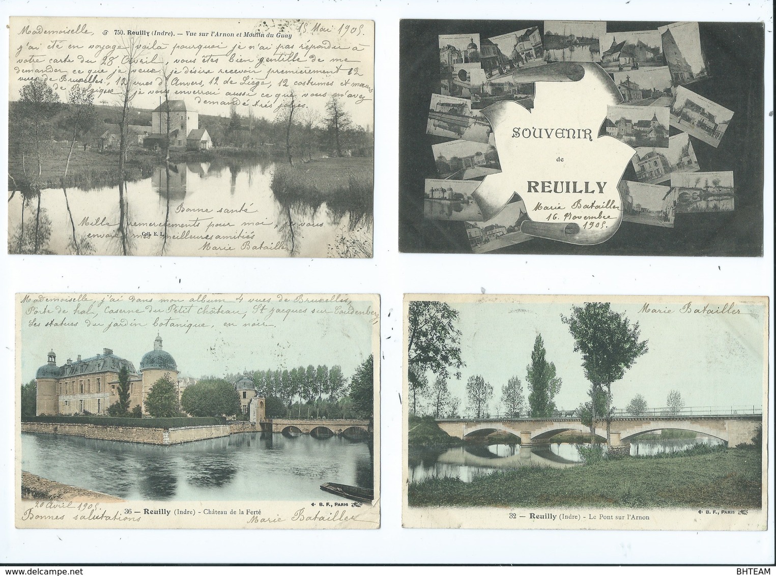 Reuilly ( Indre ) Lot De 8 Cartes - Autres & Non Classés