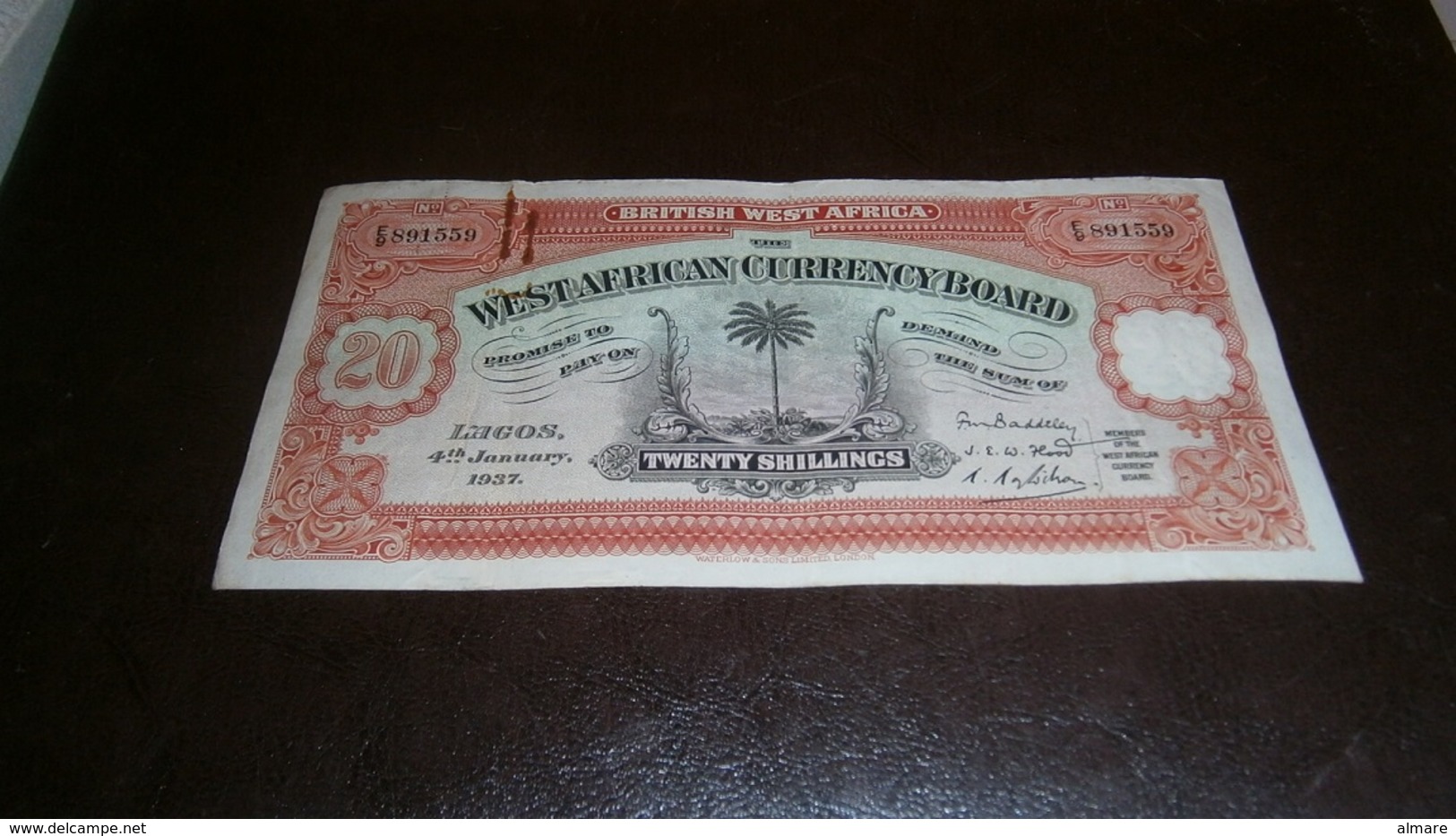 BRITISH WEST AFRICA 20 SHILLINGS 1937 - Other - Africa