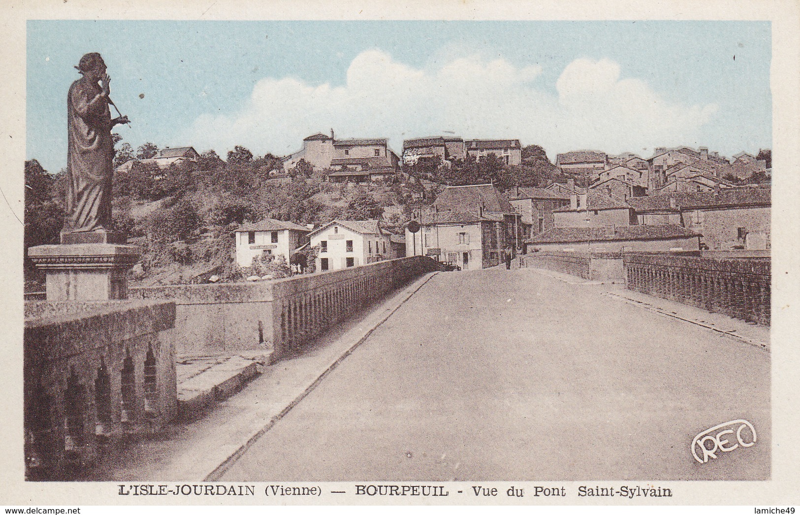 L’ISLE-JOURDAIN (Vienne) BOURPEUIL Vue Du Pont St-Sylvain - L'Isle Jourdain