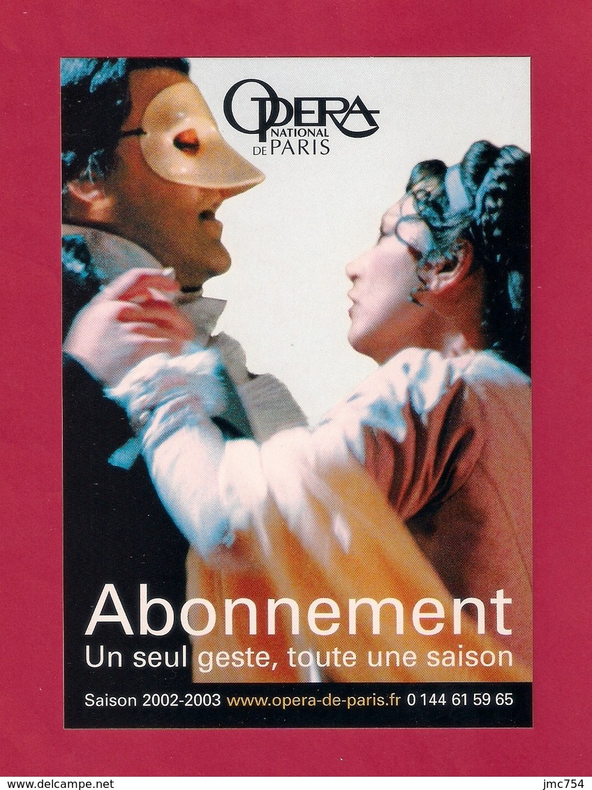 CPM.   Cart'Com.   Opéra National De Paris.   Saison 2002-2003. - Opéra