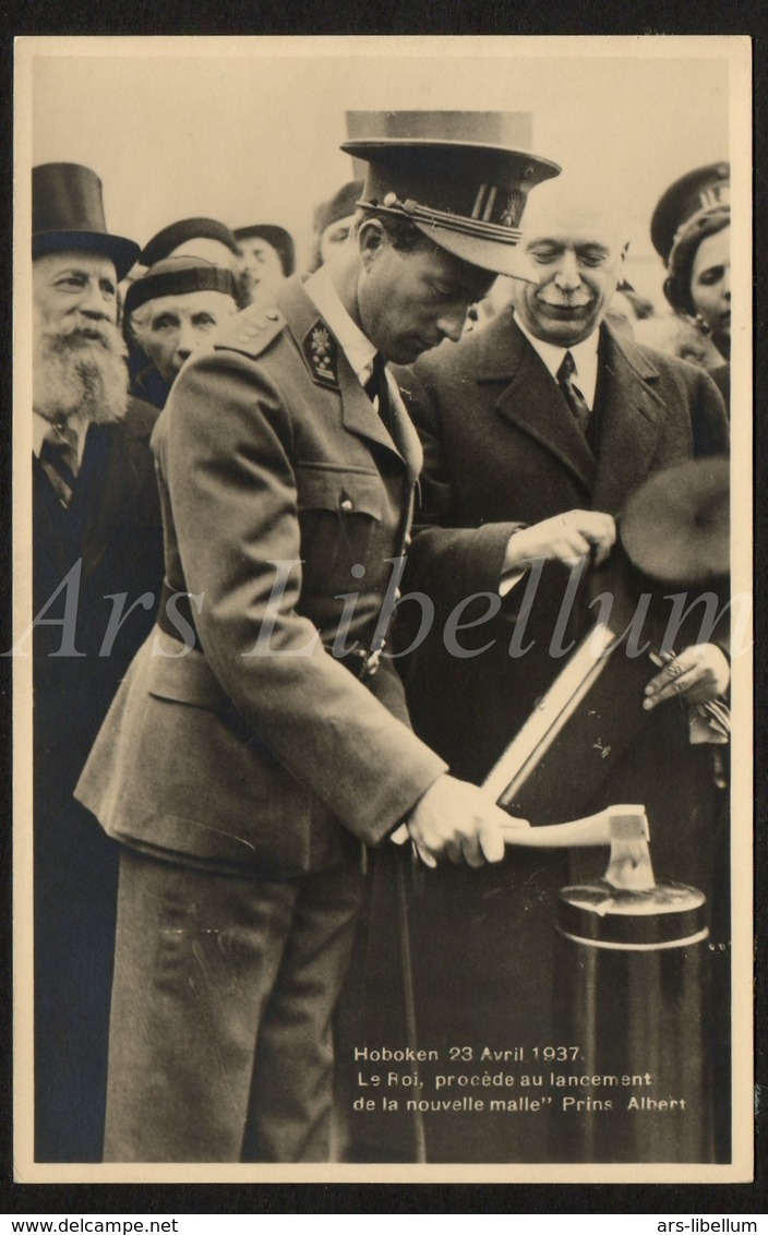 Postcard / ROYALTY / Belgique / België / Koning Leopold III / Roi Leopold III / Hoboken / 1937 / Unused / 2 Scans - Autres & Non Classés