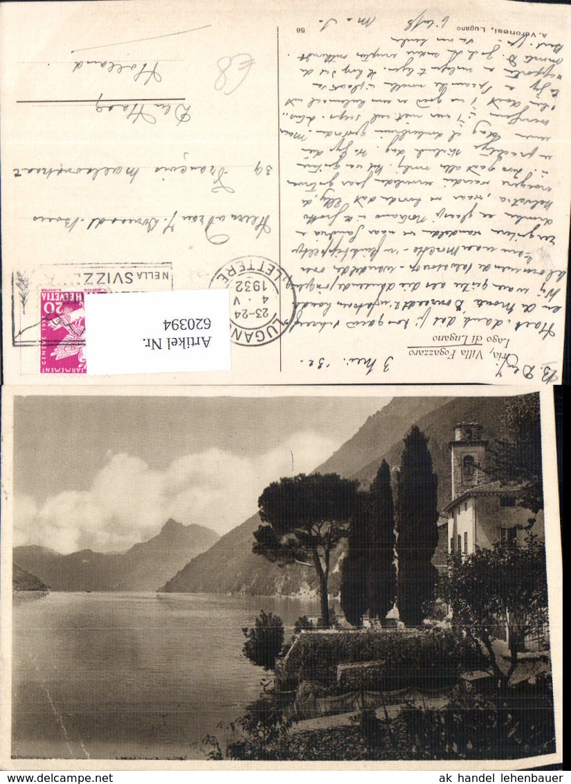 620394,Oria Villa Fogazzaro Lago Di Lugano Italy - Sonstige & Ohne Zuordnung