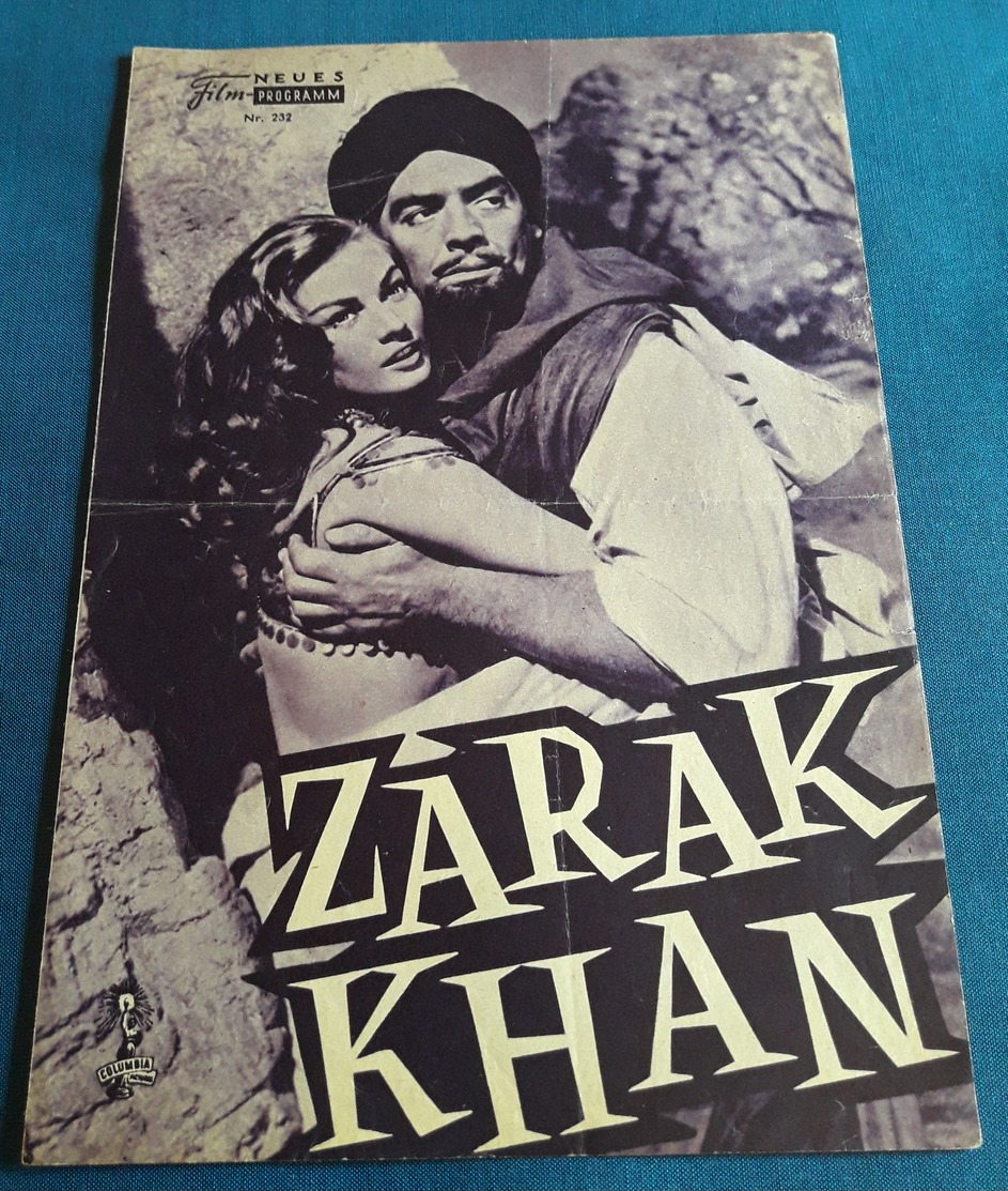 Anita Ekberg, Victor Mature, Michael Wilding > "ZARAK KHAN" > Altes NFP-Filmprogramm '1957 (fp74) - Magazines