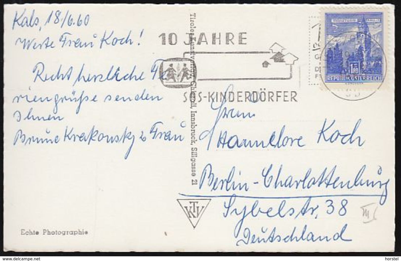 Austria - 9981 Kals - Grossdorf Mit Muntanitz - Detail - Nice Stamp ,siehe Werbestempel ! - Kals