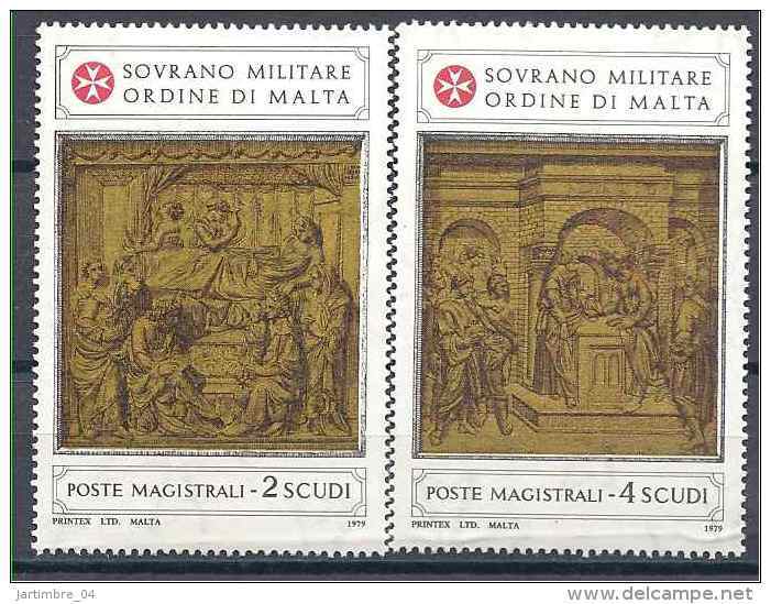 1979 ORDRE MALTE 164-65** Art, Sculpture - Malta (Orde Van)