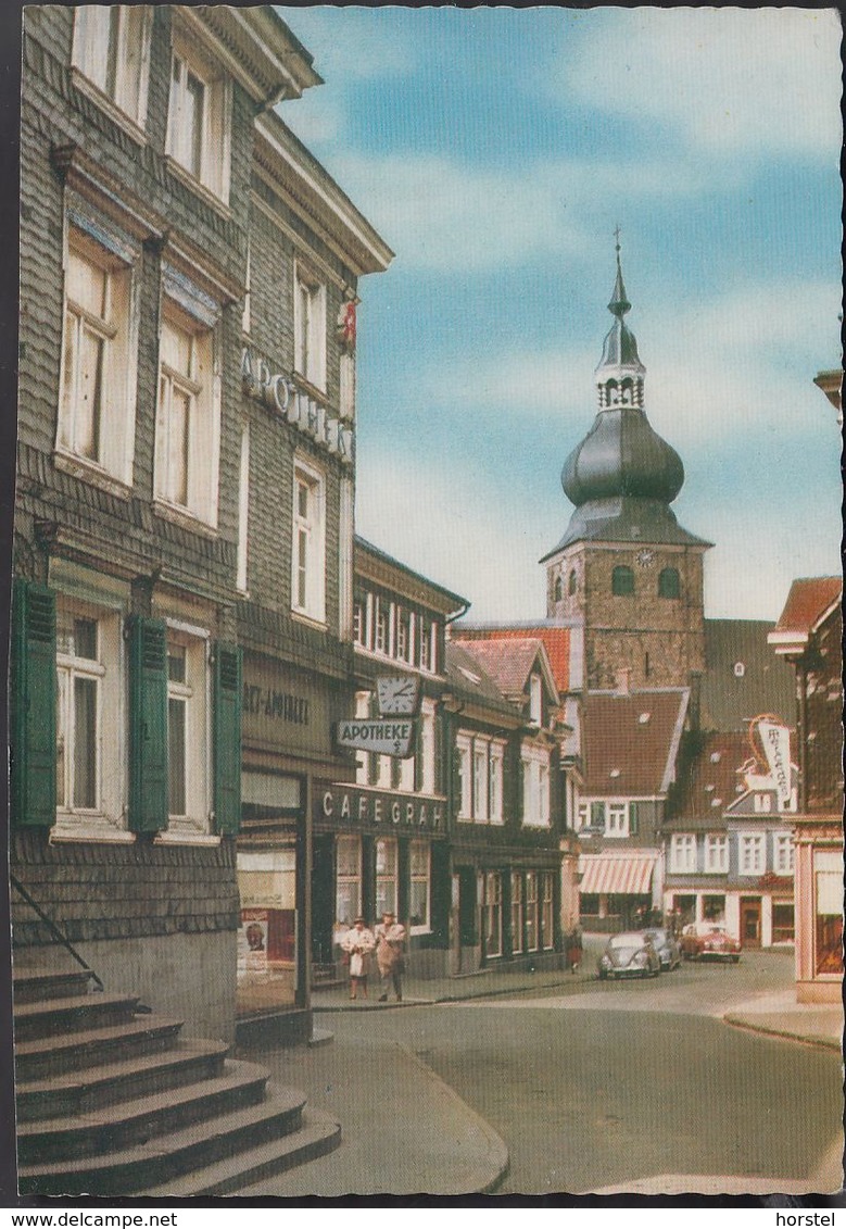 D-42853 Remscheid - Lennep - Blick Auf Die Stadtkirche - Cars - VW Käfer - Remscheid