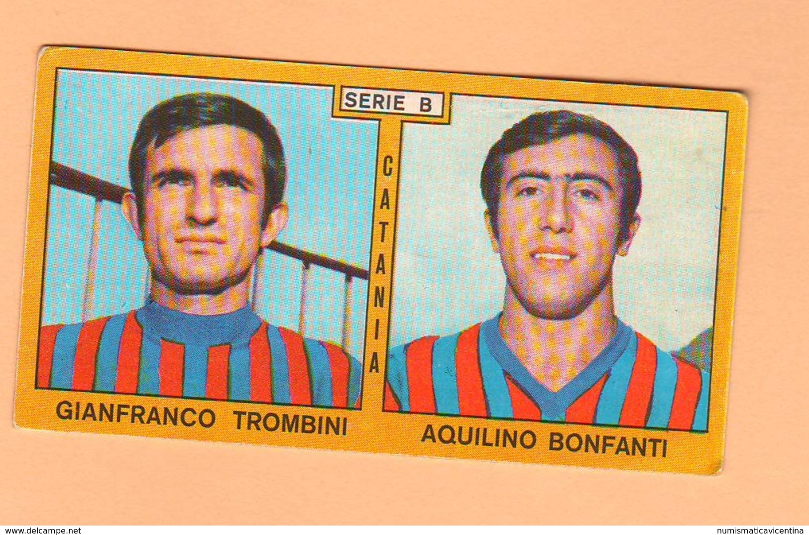 Calcio PANINI VALIDA Figurine Calciatori Brescia TURCHETTO + RAGONESI 1969 / 1970 - Edizione Italiana