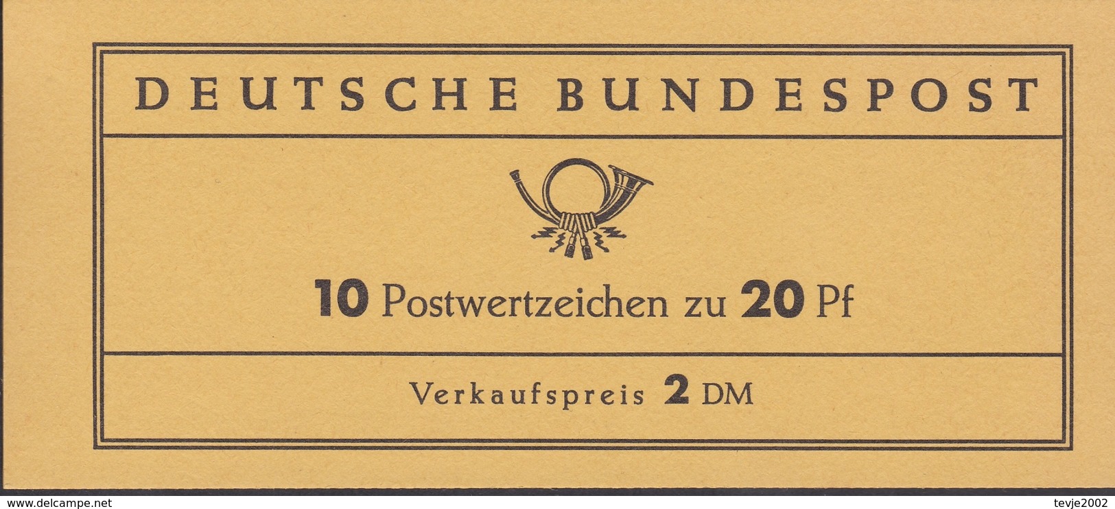 Ei_ Bund - Markenheftchen MH 11 - Postfrisch MNH - Markenheftchen