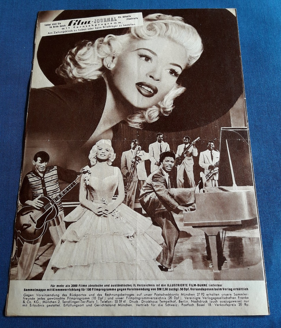 Jayne Mansfield, Tom Ewell, Edmond O'Brian, Fats Domino > "Schlagerpiraten" > Altes IFB-Filmprogramm (fp604) - Zeitschriften