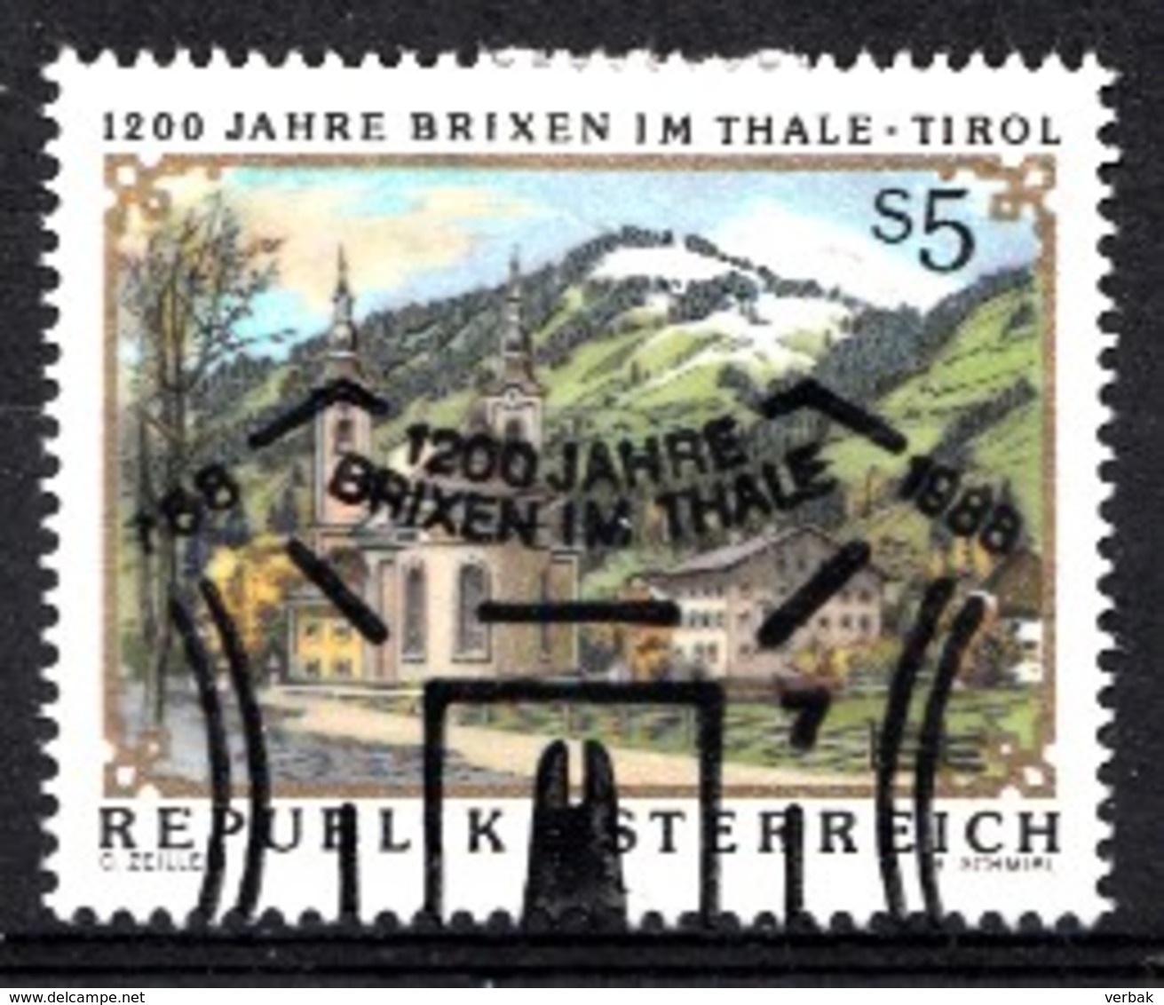 Autriche 1988 Mi.Nr: 1931 1200.Jahre Brixen Im Thale  Oblitèré / Used / Gebruikt - Gebruikt