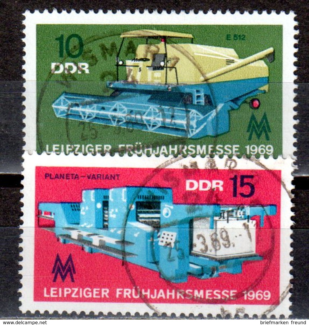 DDR 1969 Mi. 1448-1449 Leipziger Messe Gestempelt (p1261) - Gebraucht