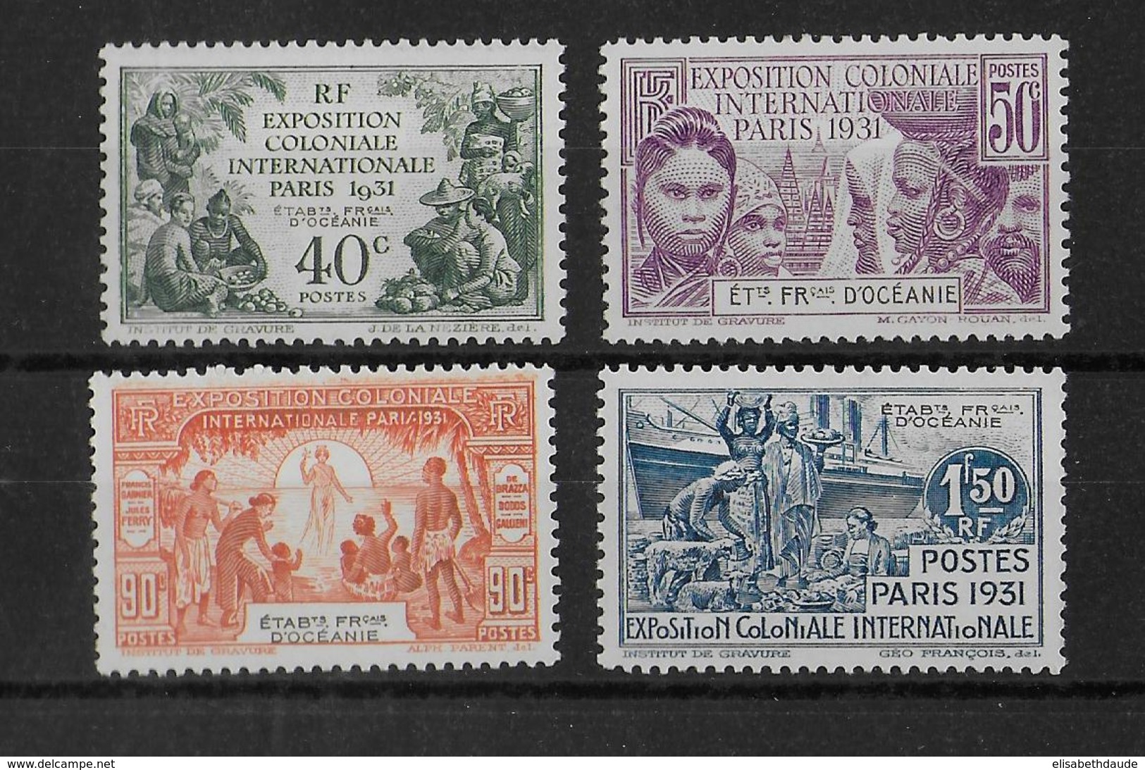 OCEANIE - EXPO 31 YVERT N° 80/83 * MH - COTE = 42 EUR. - Unused Stamps