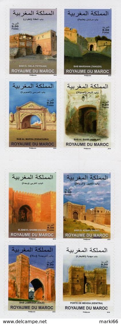 Morocco - 2018 - City Gates - Mint Self-adhesive Stamp Booklet - Morocco (1956-...)