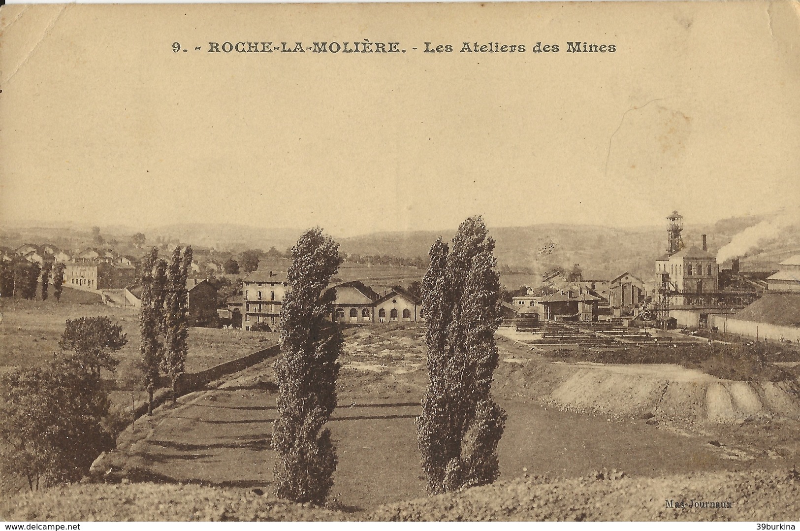 ROCHE-LA-MOLIERE Les Ateliers Des Mines  Années 20 - Altri & Non Classificati