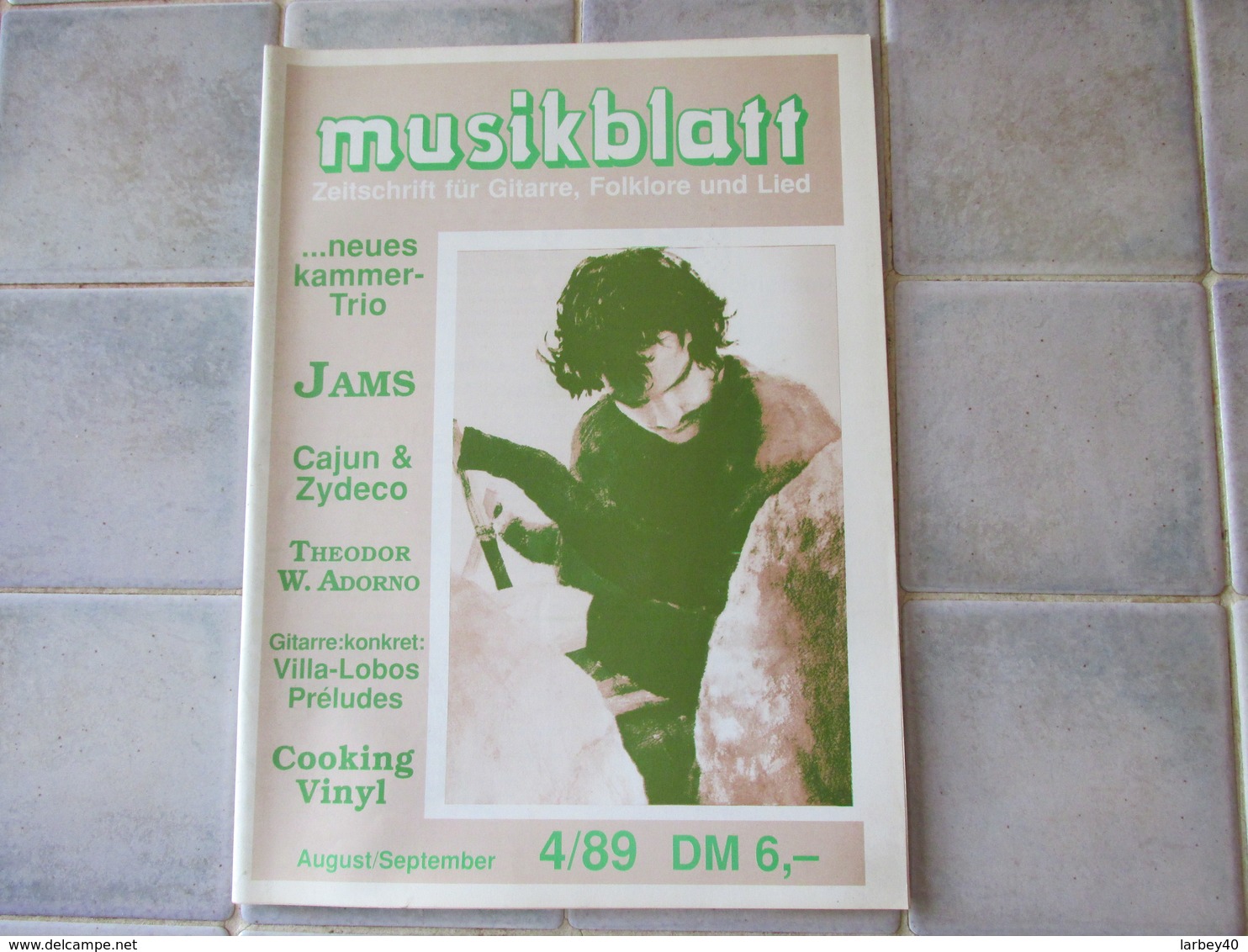 Musikblatt 1989 Jams Cajun & Zydeco Ect - Musik