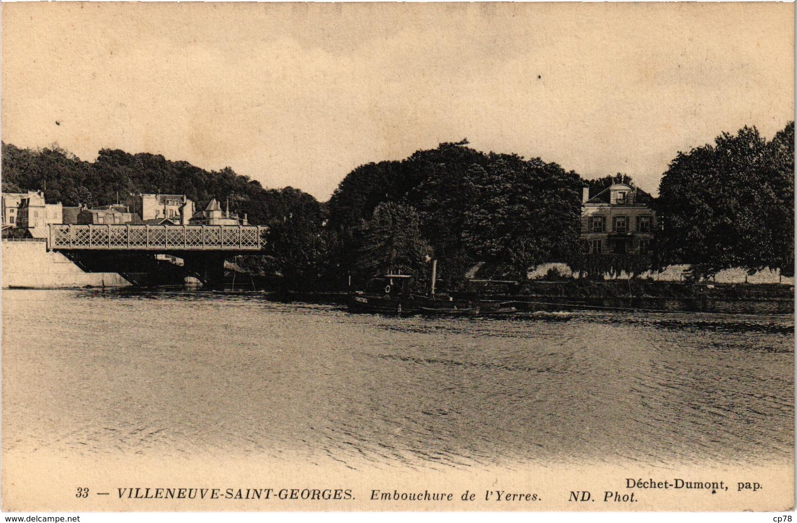 Villeneuve Saint  Georges  Embouchure De L'yerres Correspondance Militaire Très Bon état Belle Carte Postée 31/5/1915 - Autres & Non Classés