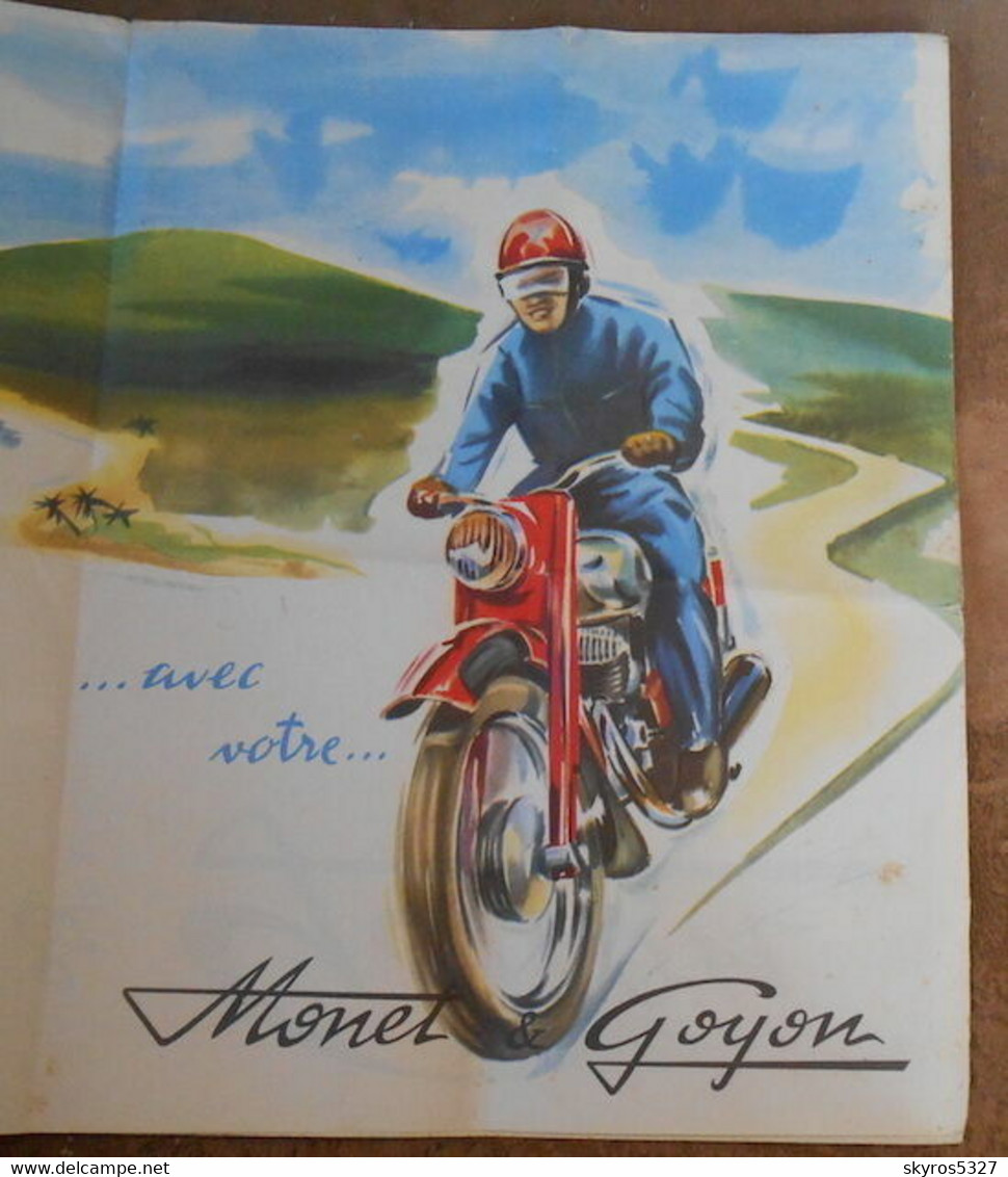 Plaquette Publicitaire Monet & Goyon - Motos