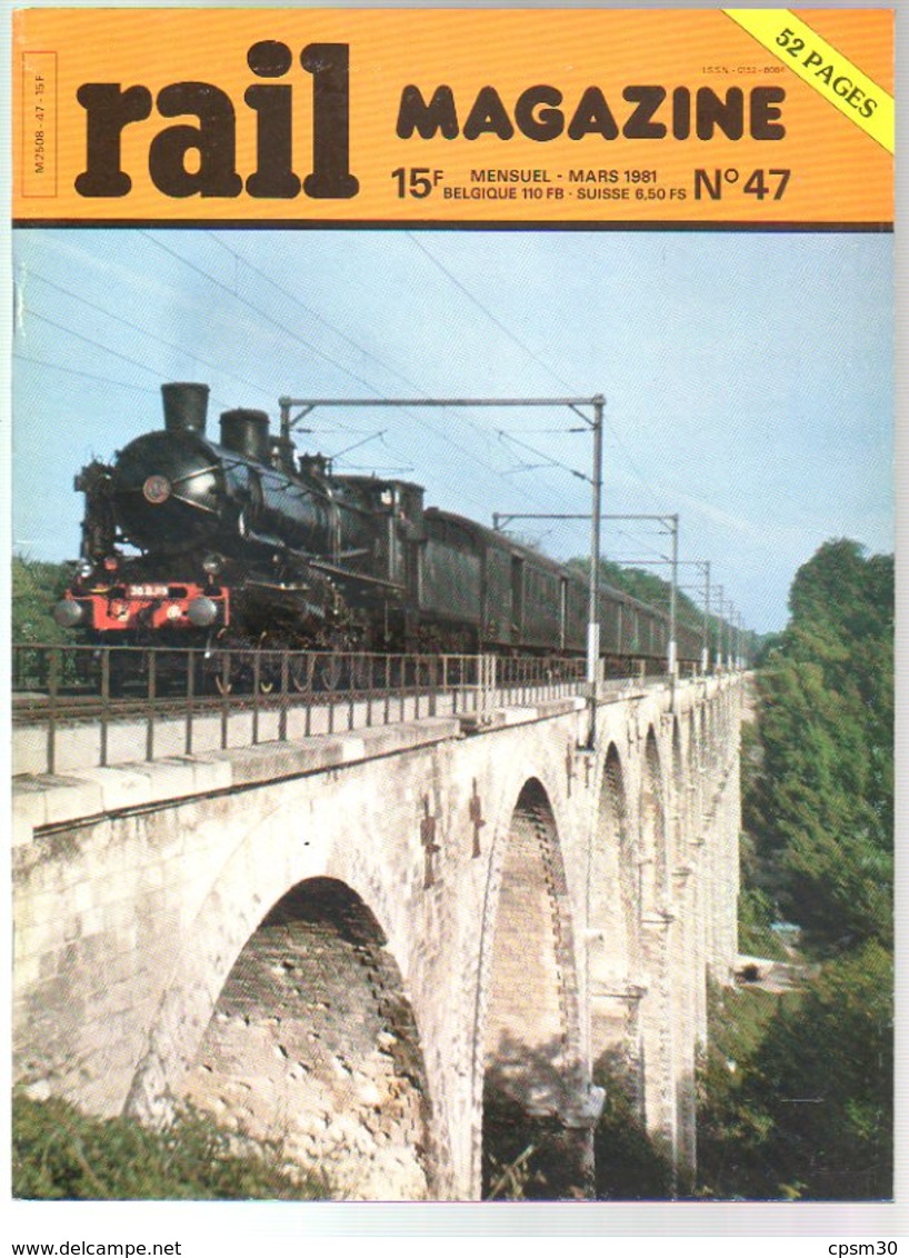 Rail Mag N° 047 Mars 81 Paris-Nord, 200 Km/h, BB 15001, Espagne 1960/69, Chaudière Vapeur, 030-040-050 TX - Chemin De Fer & Tramway