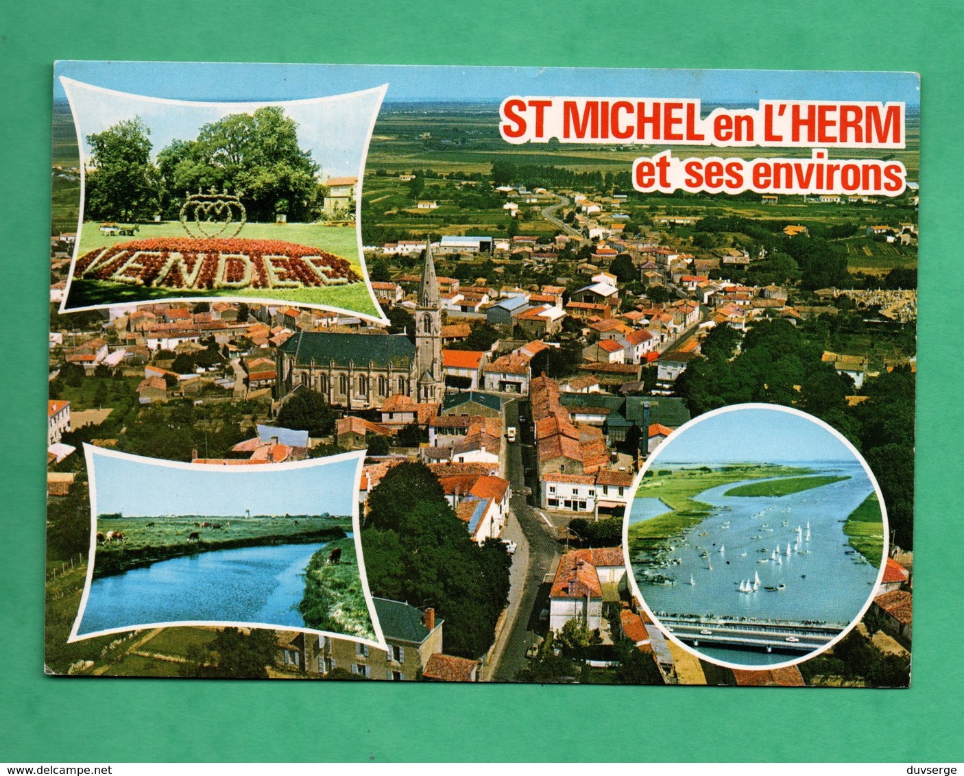 85 Vendée Saint Michel En L Herm Carte Multivues Aerienne - Saint Michel En L'Herm