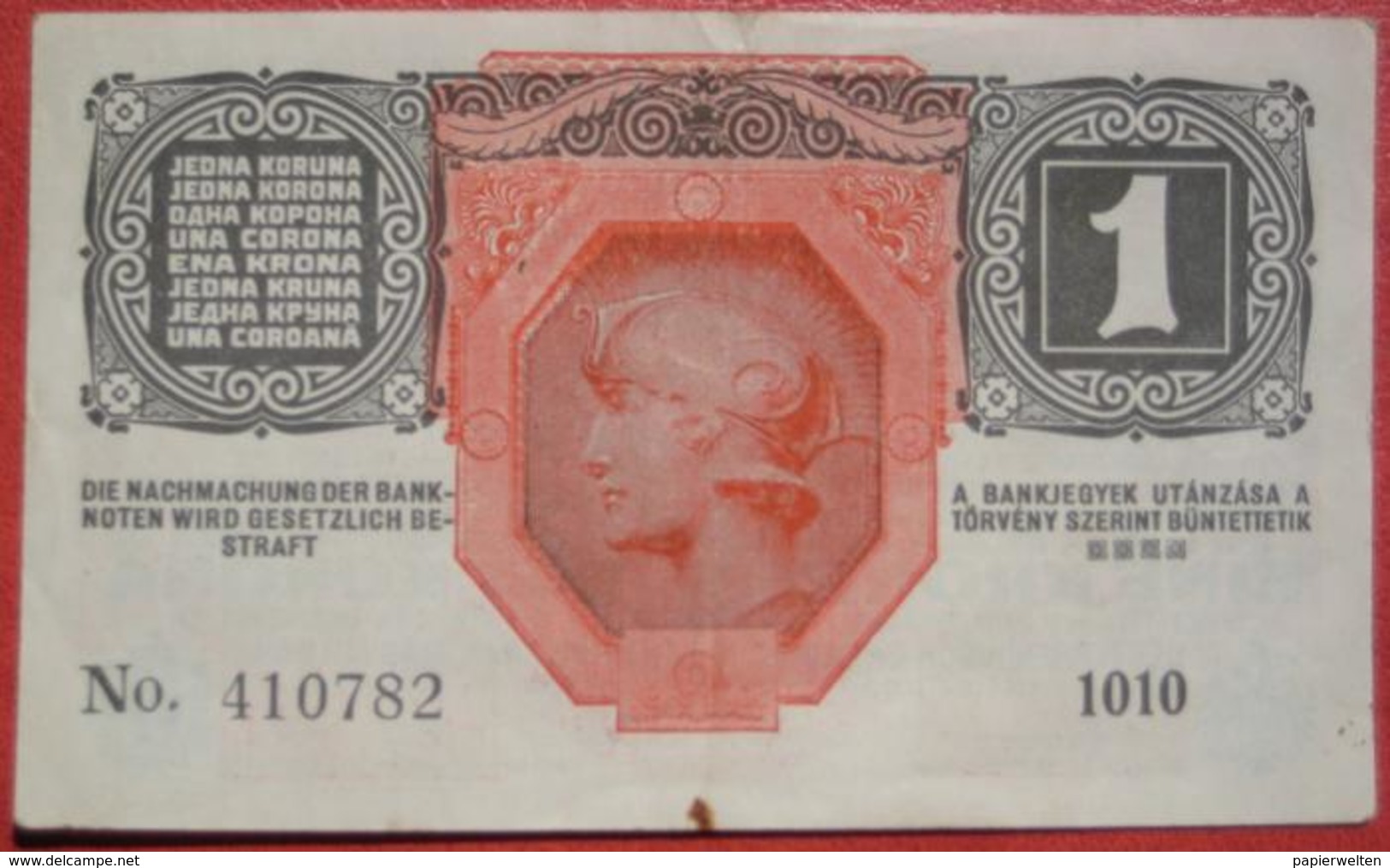 1 Krone 1.12.1916 (WPM 20) - Austria