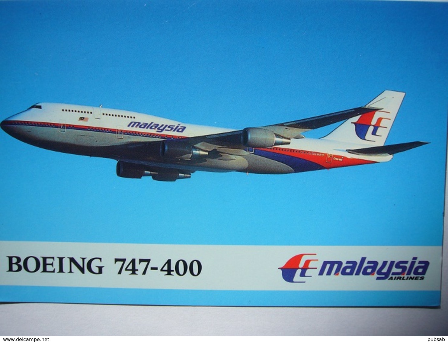 Avion / Airplane / Malaysia / Boeing B747-400 / Airline Issue - 1946-....: Ere Moderne