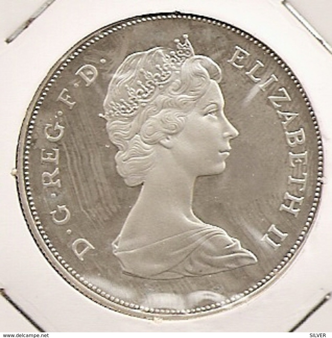 Great Britain UK  INGLATERRA GRANDE BRETAGNE 25 New Pence .925 Silver Proof KM#925a Diana Royal Wedding  DIFFICILE 115 - 25 New Pence
