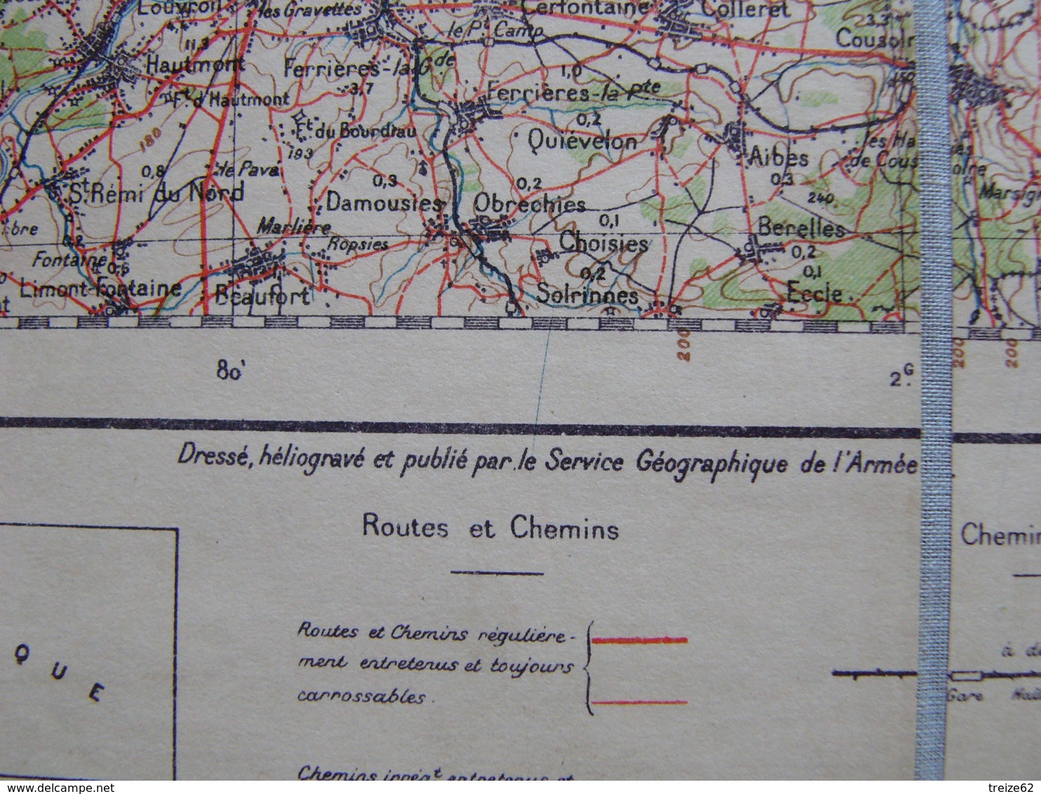 Carte Publiée Par L'Armée Entoilée Maubeuge Bruxelles Louvain Namur Charleroi Mons Dinant Grammont Bavay - Autres & Non Classés