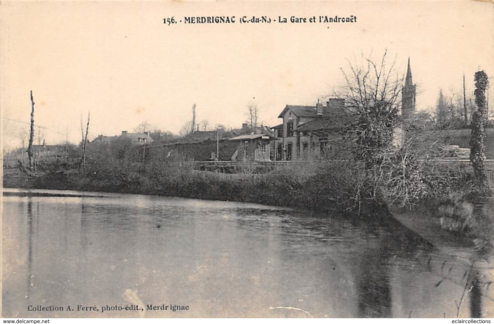 Merdrignac      22        La Gare Et L' Androuët       (voir Scan) - Andere & Zonder Classificatie