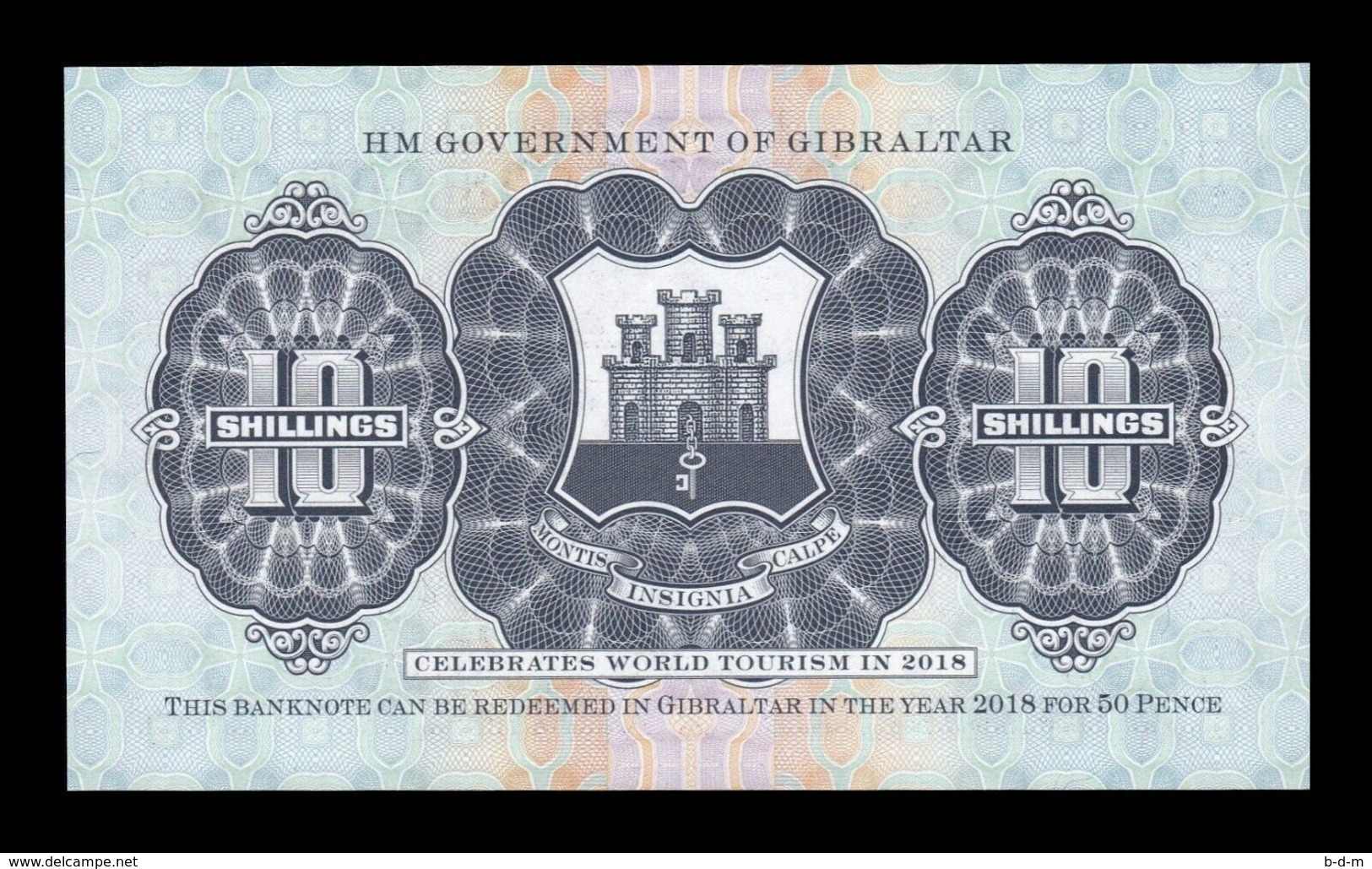 Gibraltar Lot Bundle 10 Banknotes 10 Shillings / 50 Pence 1934 (2018) Pick New SC UNC - Gibraltar