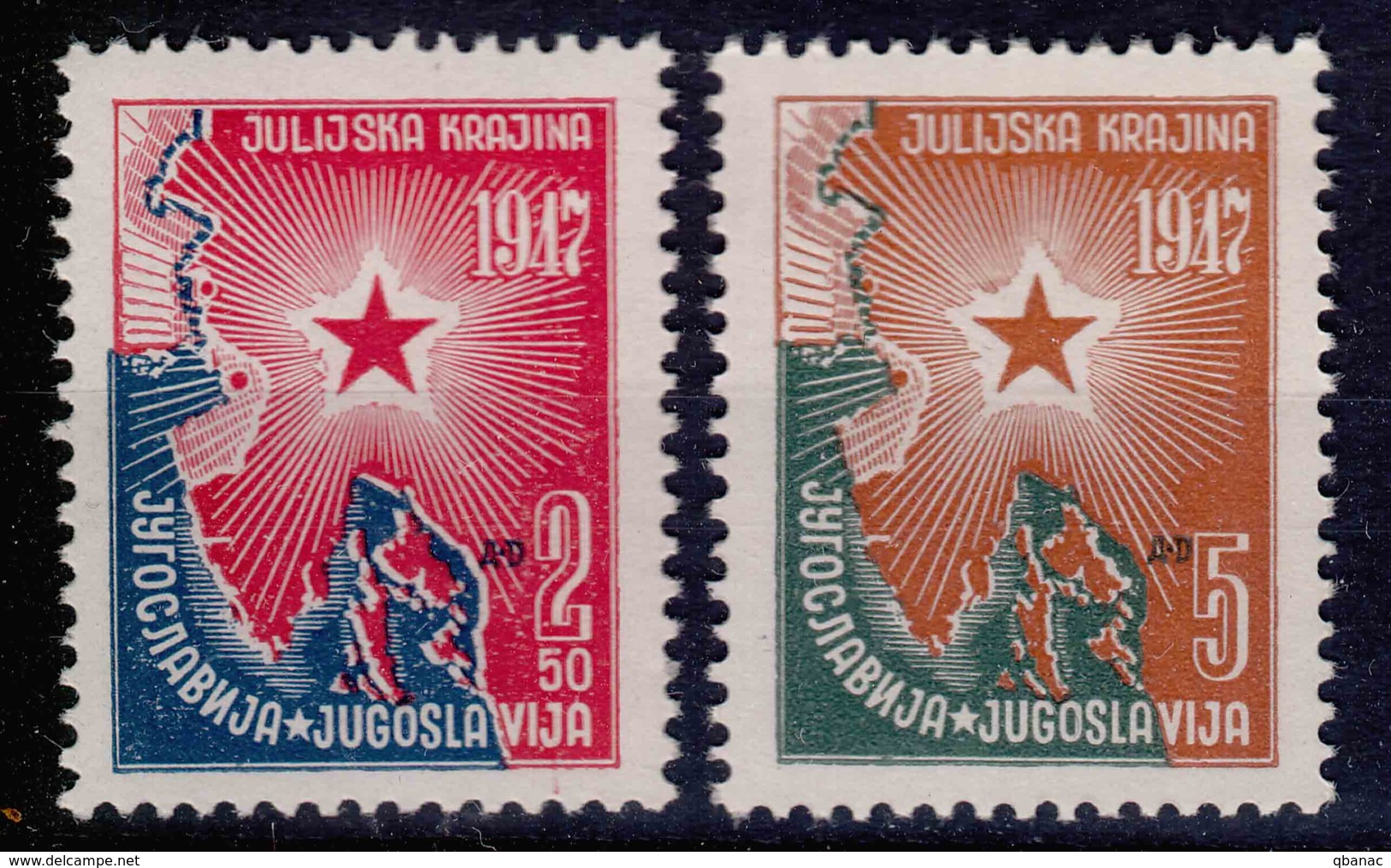 Yugoslavia Republic 1947 Mi#527-528 Mint Never Hinged - Ongebruikt