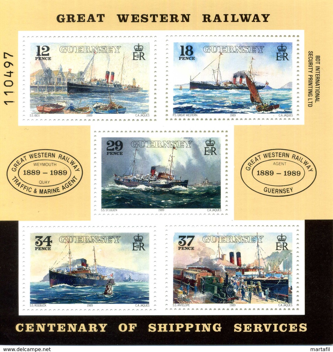 1989 GUERNSEY BF9 MNH ** - Guernesey