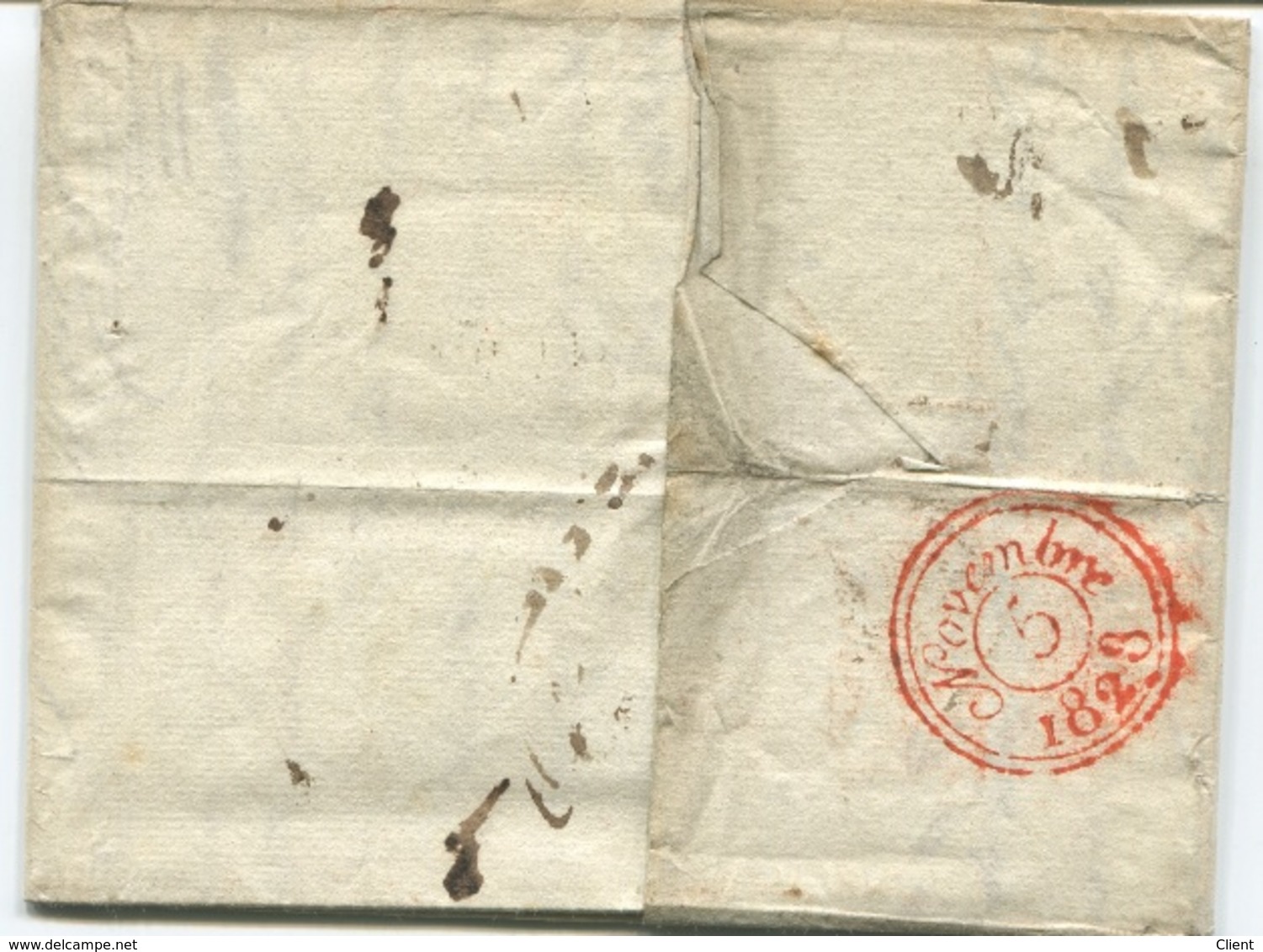 FRANCE - Lettre Préphilatélie - REIMS 49 -1828 - 1801-1848: Precursores XIX