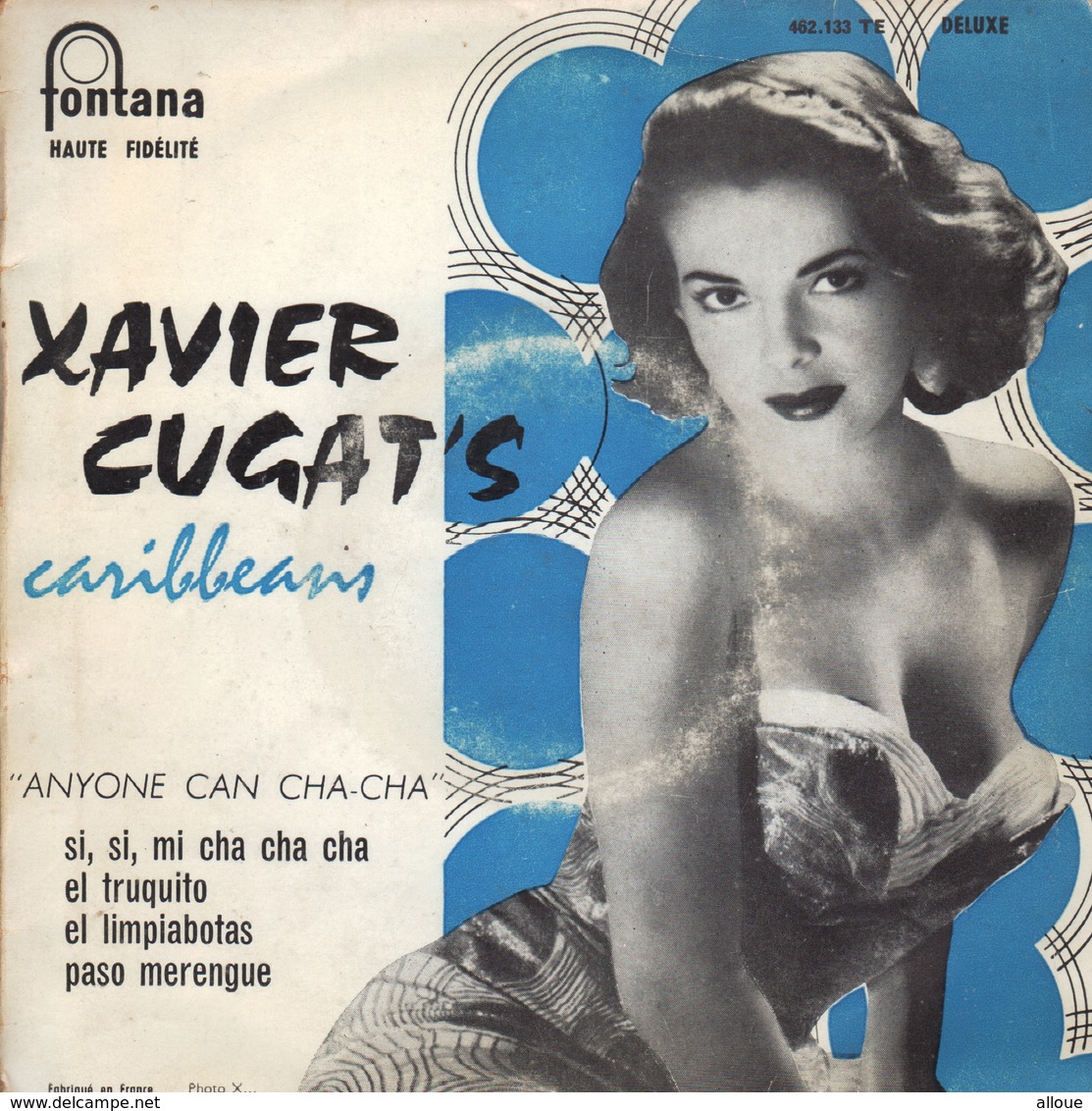 XAVIER CUGAT'S CARIBBEANS FRENCH EP SI, SI, MI CHA CHA CHA  + 3 - Musiche Del Mondo