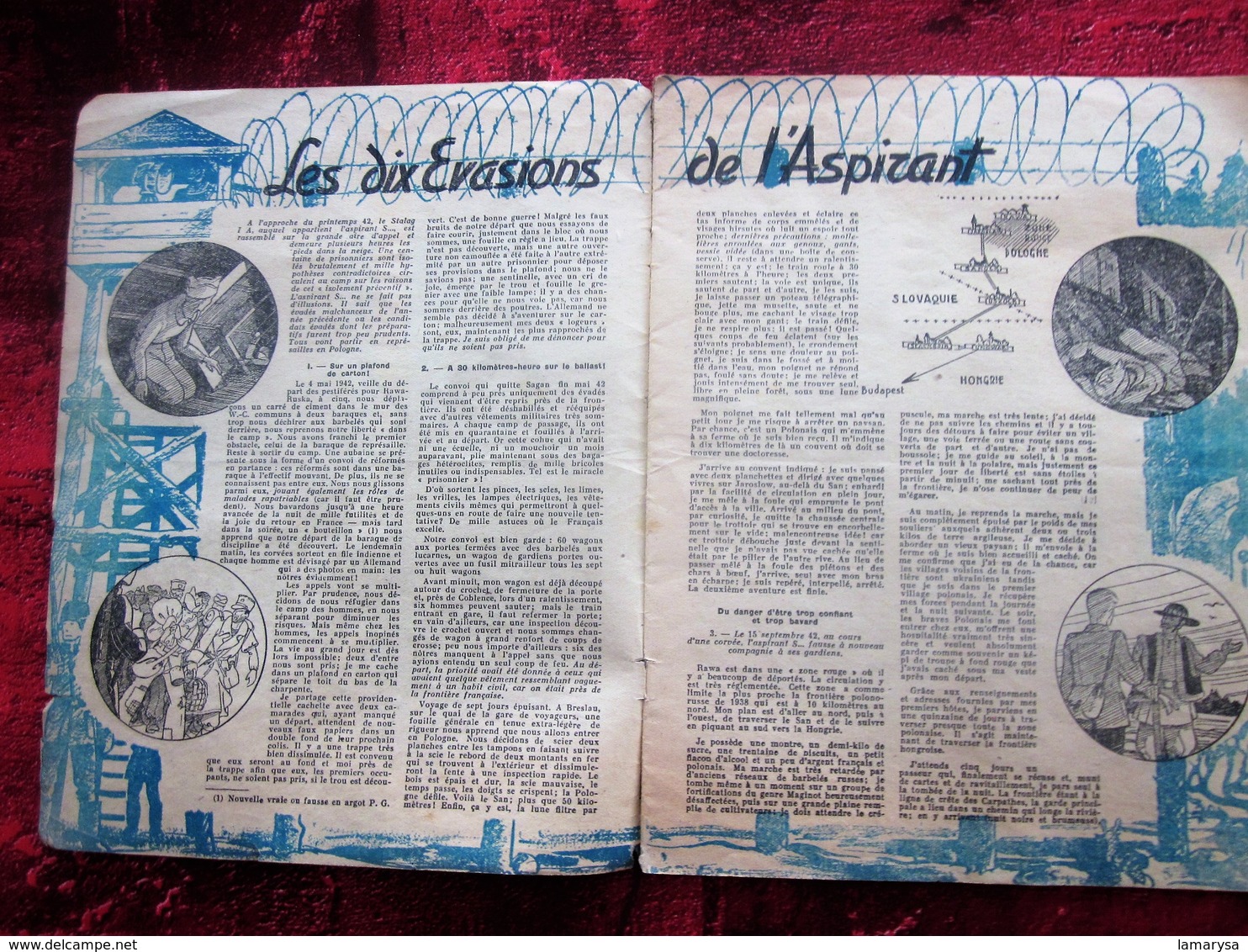 SCOUT 1947 SCOUTISME BADEN POWELL-EVADE LES EVASIONS LES+CELEBRE-57 HOMMES DANS 1 TUYAU-CHANT DES MARAIS-JEUX PRISONNIER - Scouting