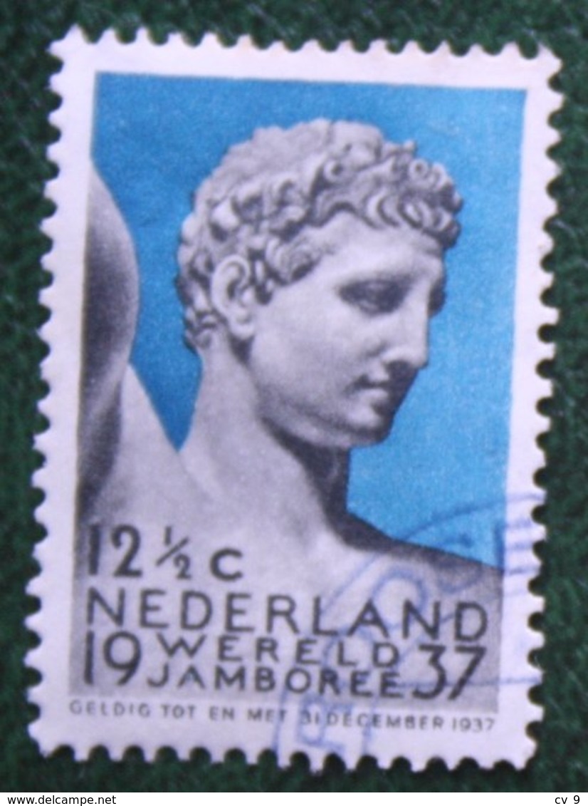 12½ Ct Wereld Jamboree Vogelenzang NVPH 295 (Mi 303) 1937 Gestempeld / USED NEDERLAND / NIEDERLANDE - Gebraucht