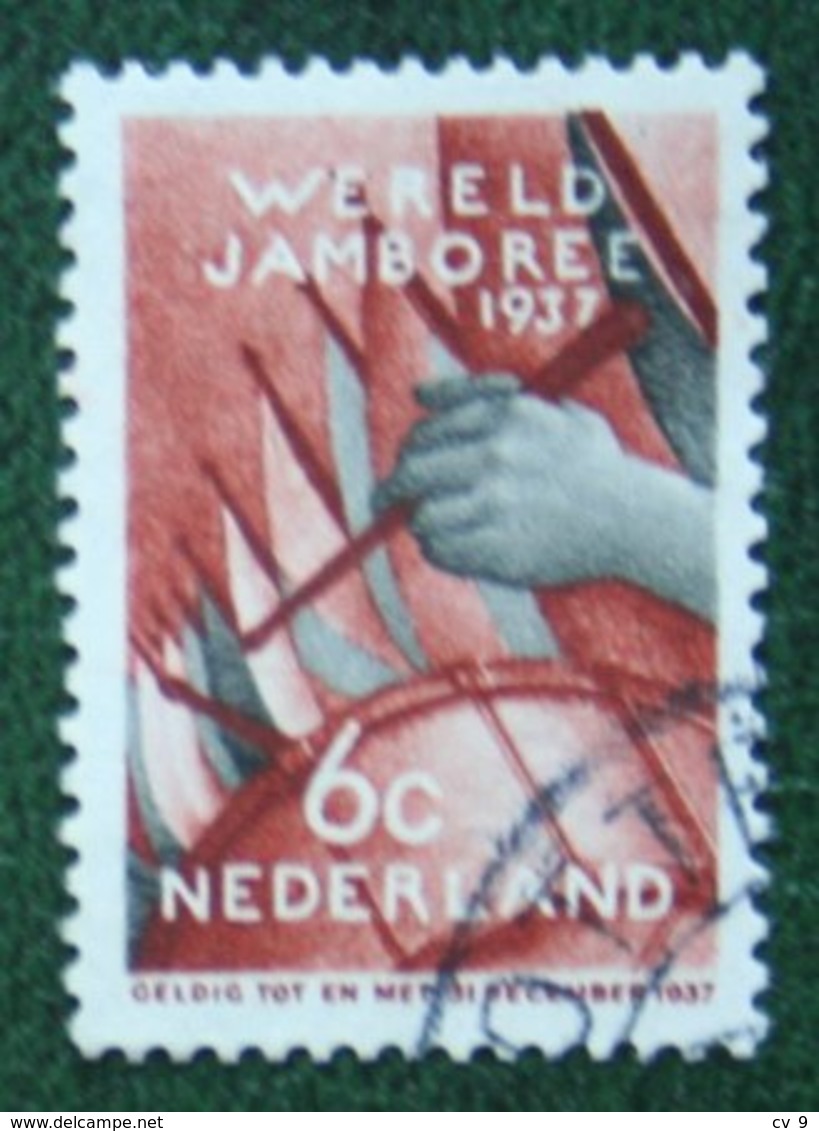 6 Ct Wereld Jamboree Vogelenzang NVPH 294 (Mi 302) 1937 Gestempeld / USED NEDERLAND / NIEDERLANDE - Gebraucht