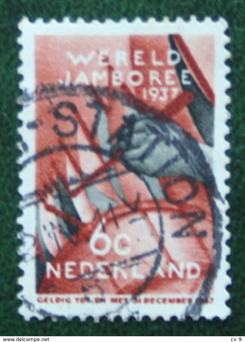 6 Ct Wereld Jamboree Vogelenzang NVPH 294 (Mi 302) 1937 Gestempeld / USED NEDERLAND / NIEDERLANDE - Gebraucht