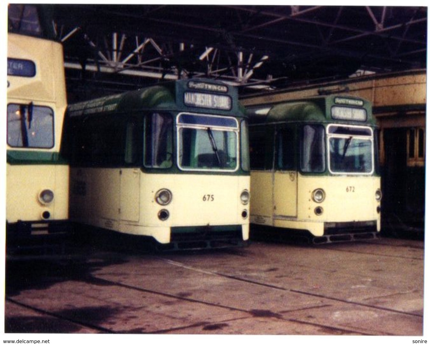 35mm ORIGINAL PHOTO TWIN CAR  MANCHESTER SQUARE  - STATION - F995 - Other & Unclassified