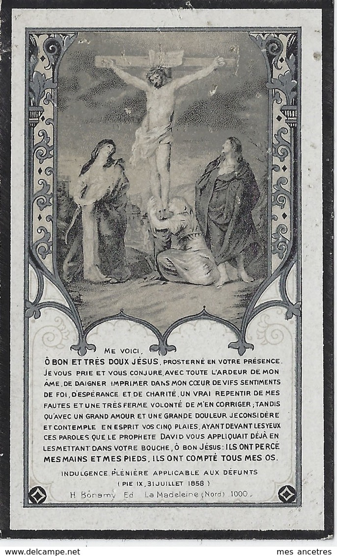 1930-Saint Jans Cappel (59) Michel BEHAEGEL-conseiller Municipal Né En 1900 époux Angèle Montaigne - Décès